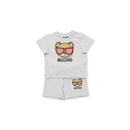 Moschino - Baby Jersey T-Shirt And Shorts Gift Set, Charcoal Image 1