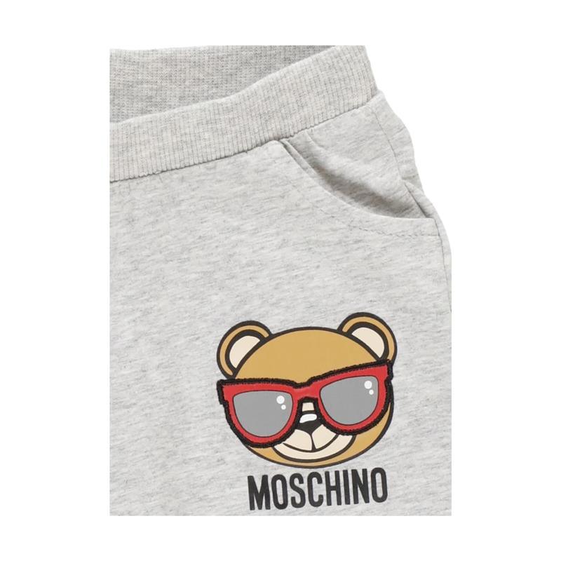 Moschino - Baby Jersey T-Shirt And Shorts Gift Set, Charcoal Image 5