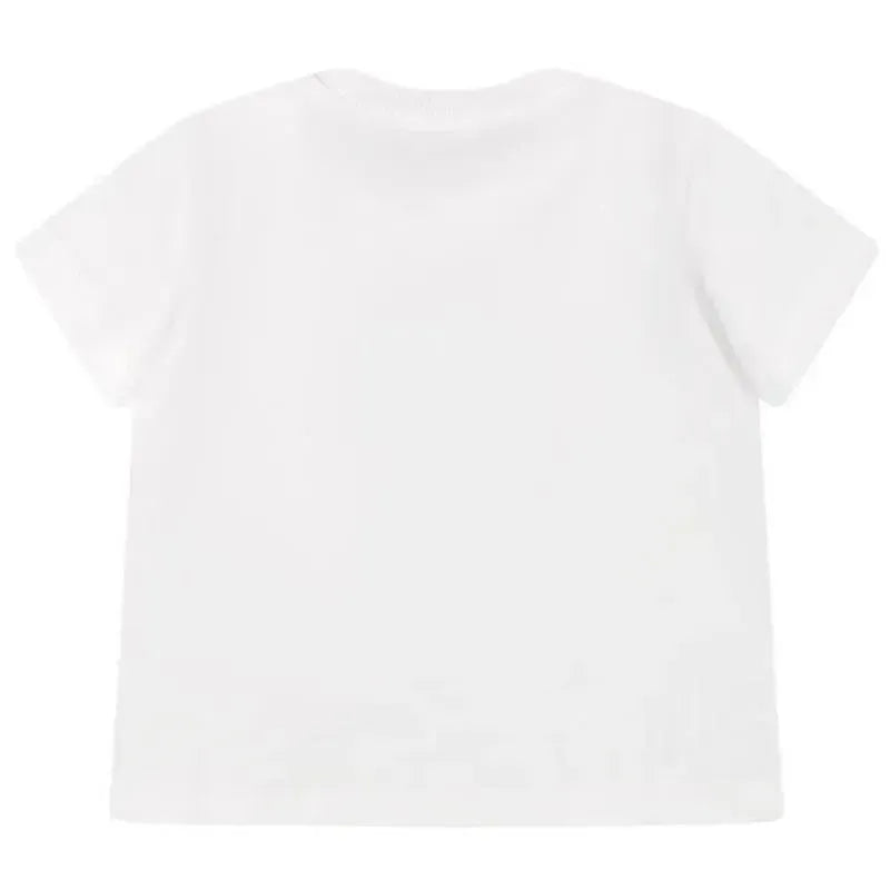 Moschino Baby - T-Shirt With Bear On Stars Graphic Print, Optic Whte Image 2