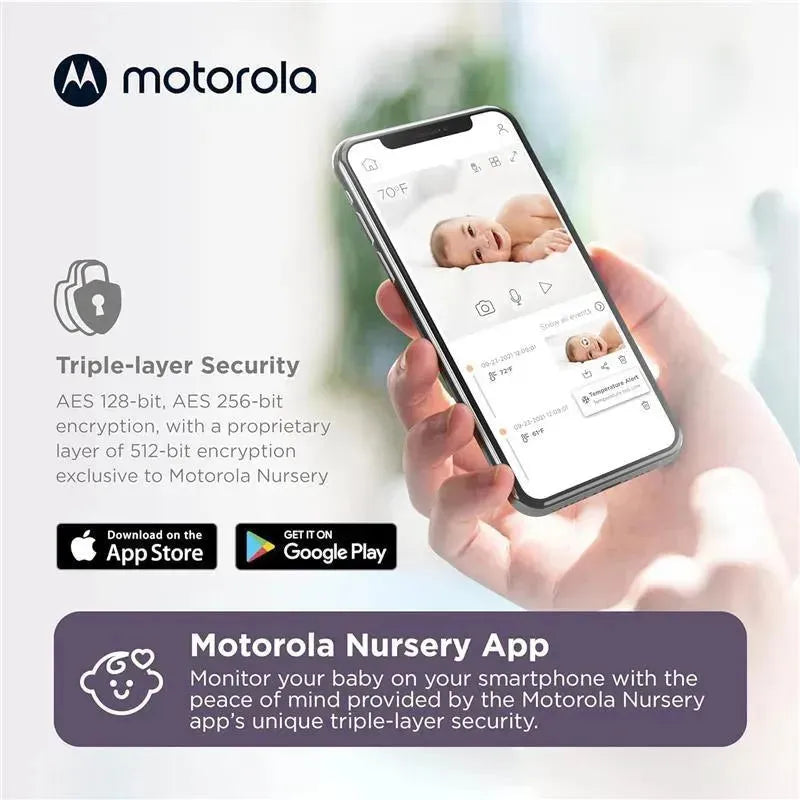 Motorola - Baby Monitor Camera PIP1010 WiFi Motorized Video Camera Image 4