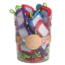Mud Pie - 1Pk Backpack Doodle Boards Keychain, Blue Image 1