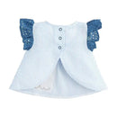 Mud Pie - 2Pk Baby Girls Sailboat Eyelet Pinafore Set Image 2