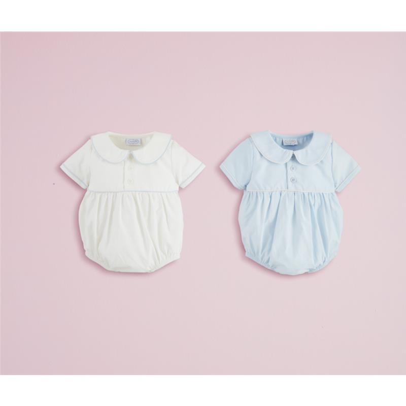Mud Pie - Baby Blue Poplin Bubble Image 2