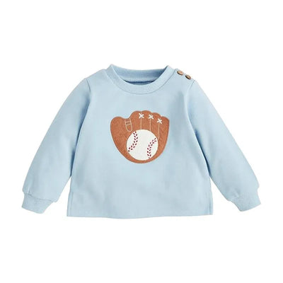 Mud Pie - Baby Boy Baseball Applique Pullover Image 1