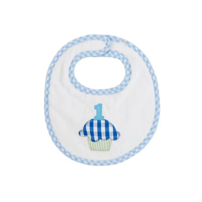 Mud Pie - Baby Boy Blue Musical Birthday Bib Image 1