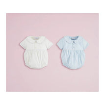 Mud Pie - Baby Boy Blue Poplin Bubble Image 2