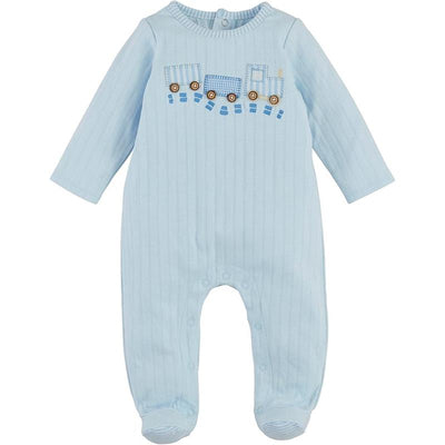 Mud Pie - Baby Boy Children's Train Pointelle Sleeper Image 1