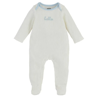 Mud Pie - Baby Girl Blue Hello Sleeper 6/9M Image 1