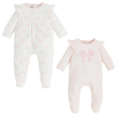Mud Pie - Baby Girl Bow Print Sleeper Image 1