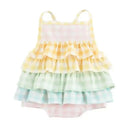 Mud Pie - Baby Girl Gingham Ruffle Swimsuit Image 1