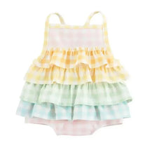 Mud Pie - Baby Girl Gingham Ruffle Swimsuit Image 1