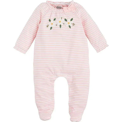 Mud Pie - Baby Girl Magnolia Applique Sleeper Image 1