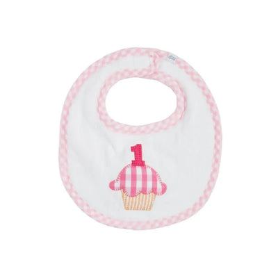 Mud Pie - Baby Girl Pink Musical Birthday Bib Image 1