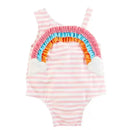 Mud Pie - Baby Girl Rainbow Applique Swimsuit Image 1