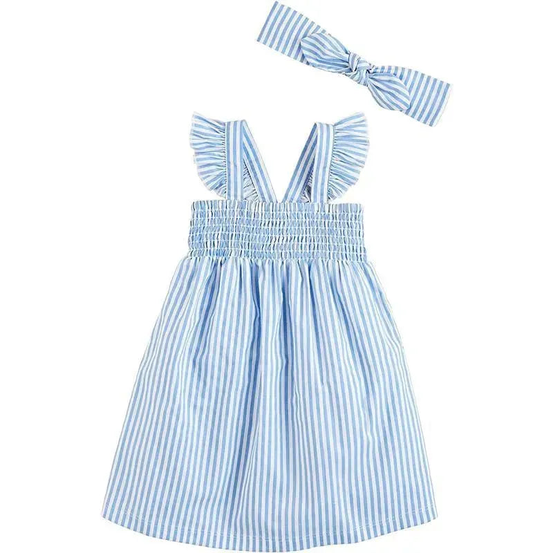 Mud Pie - Baby Girl Smocked Sundress & Headband Set Image 1