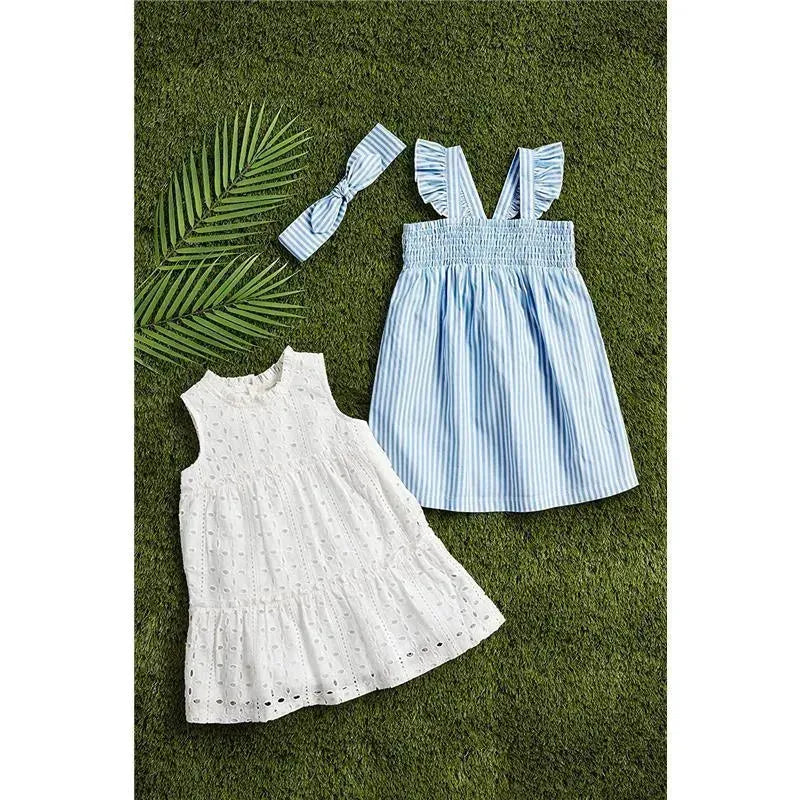 Mud Pie - Baby Girl Smocked Sundress & Headband Set Image 2