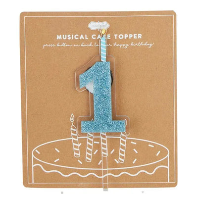 Mud Pie - Birthday Boy Cake Toppers 1 Year Image 1