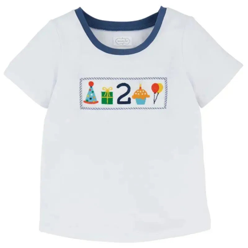 Mud Pie - Birthday Boy Smocked Two Tee 2T Image 1