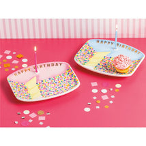 Mud Pie Blue Musical Birthday Cake Plate Set Image 2