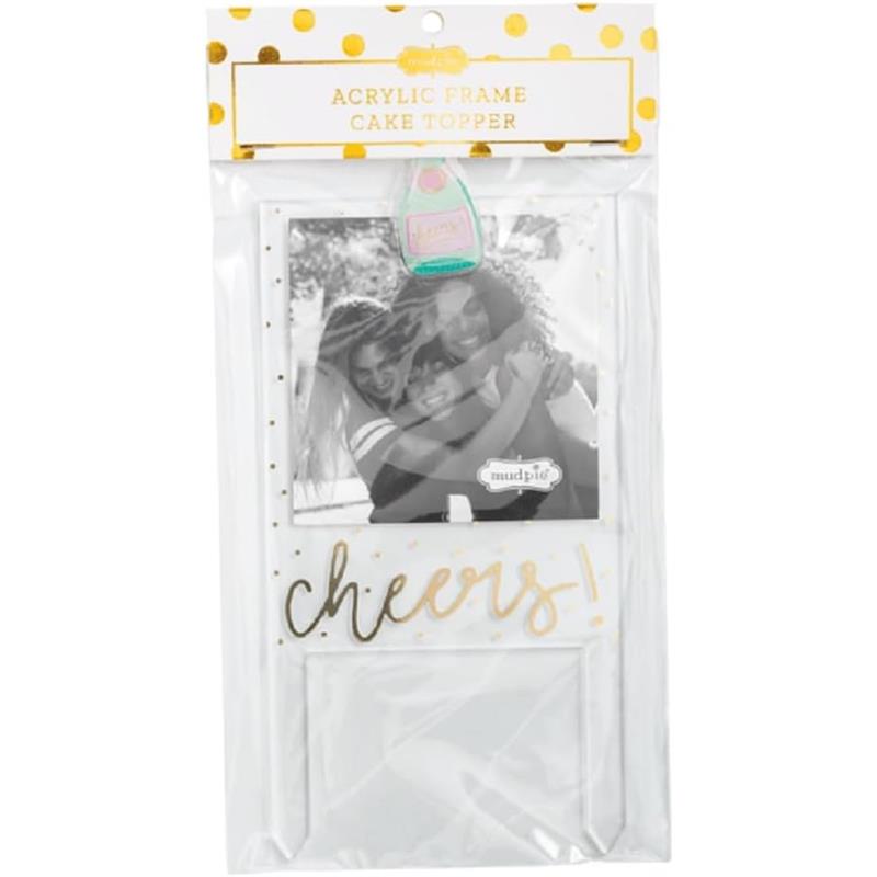 Mud Pie Cheers Frame Cake Topper Image 3