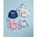 Mud Pie - Childrens Birthday Sweatshirt, One Year, Blue Image 3