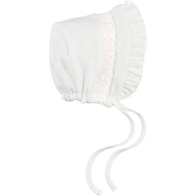 Mud Pie - Children's Pink Smocked Bonnet Image 1