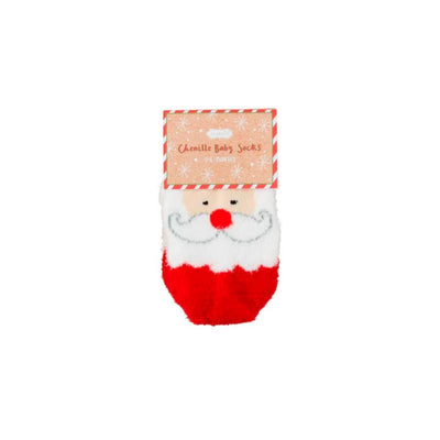 Mud Pie - Christmas Chenille Socks, Santa Image 1