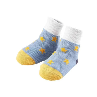 Mud Pie - Color-Block Star Baby Socks, 0/12M Image 1