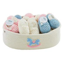 Mud Pie - Crochet Baby Booties, Blue Image 2