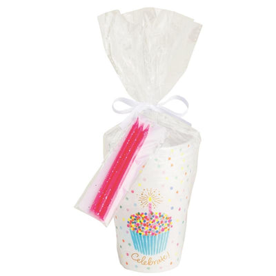 Mud Pie Cupcake Birthday Cup & Candles Set Image 1