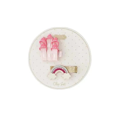 Mud Pie - Everyday Hair Clip Set, Rainbow Image 1