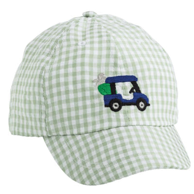 Mud Pie Golf Cart Embroidered Hat Image 1