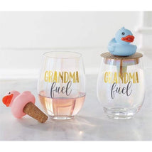Mud Pie - Grandma Fuel Glass - Blue Image 2