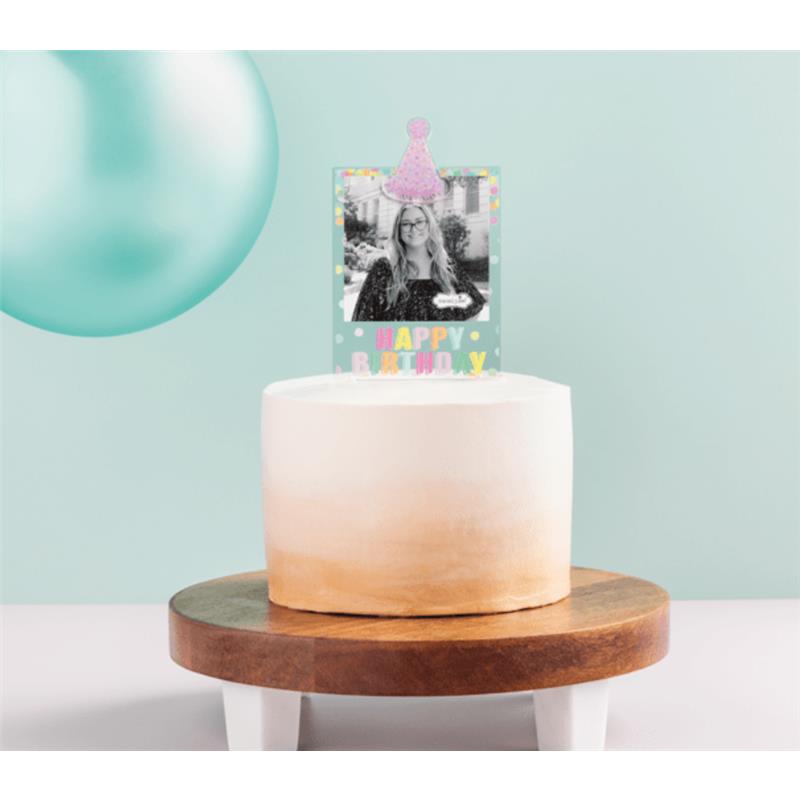 Mud Pie Happy Birthday Cake Topper Frame Image 3