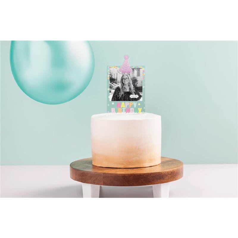 Mud Pie Lets Party Frame Cake Topper Image 2