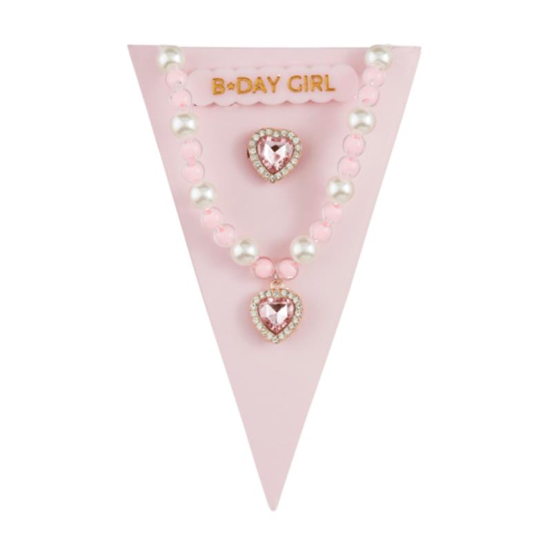 Mud Pie Light Pink Bday Jewelry Set Image 2