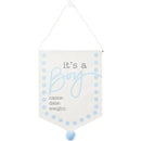 Mud Pie - New Baby Announcement Sign, Boy 18 1/2 x 11 Image 1