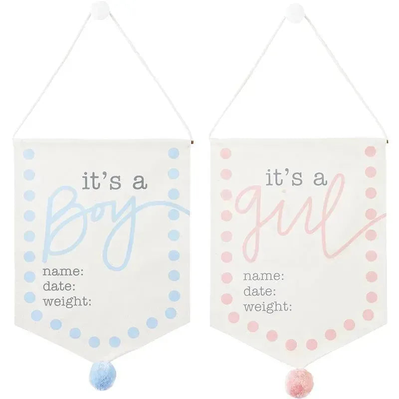 Mud Pie - New Baby Announcement Sign, Boy 18 1/2 x 11 Image 2