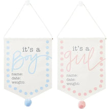 Mud Pie - New Baby Announcement Sign, Boy 18 1/2 x 11 Image 2