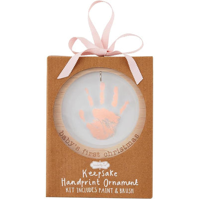 Mud Pie Pink Handprint Ornament Image 1