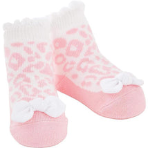 Mud Pie - Pink Leopard Baby Socks 0/12M Image 1
