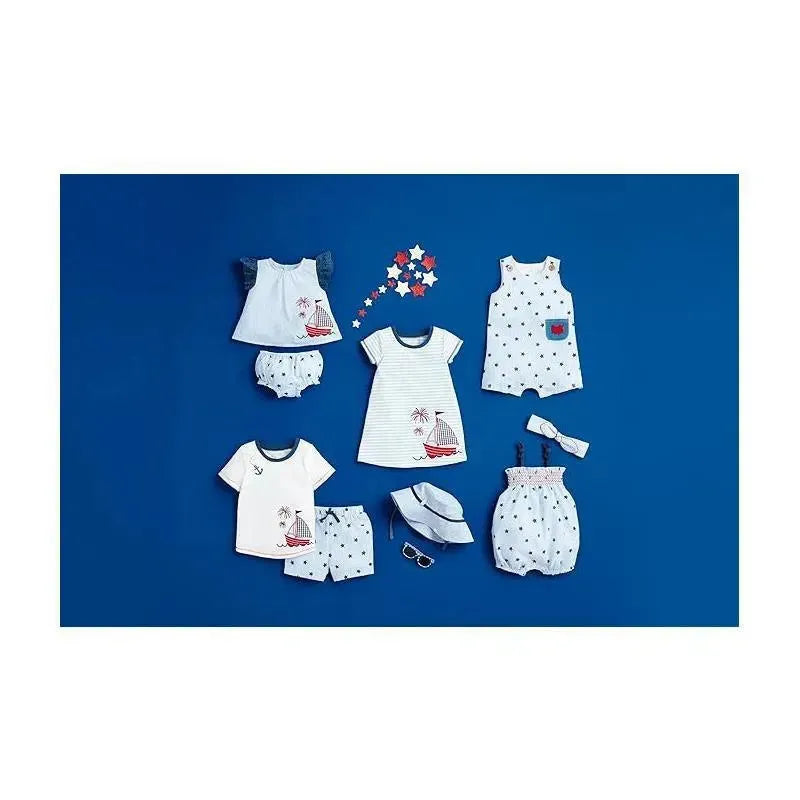 Mud Pie - Printed Seersucker Baby Romper Image 2