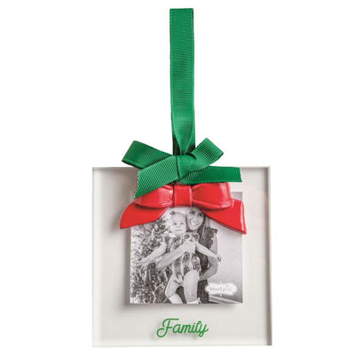 Mud Pie Red Bow Frame Ornament