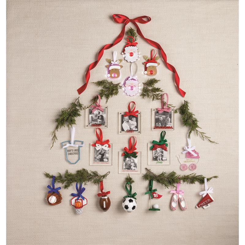 Mud Pie Red Bow Frame Ornament