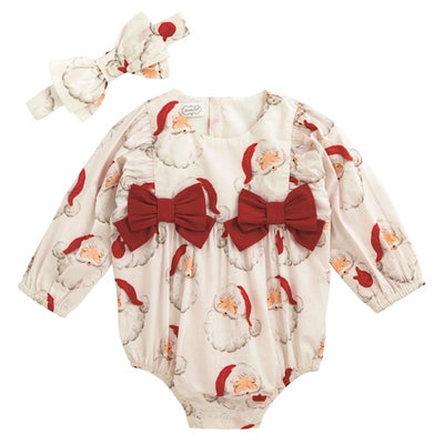 Mud Pie Santa Bubble & Headband Set