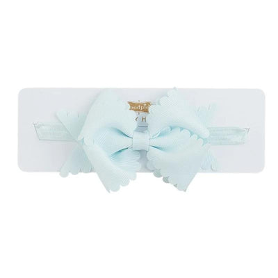 Mud Pie - Scallop Bow Headbands, Light Blue Image 1