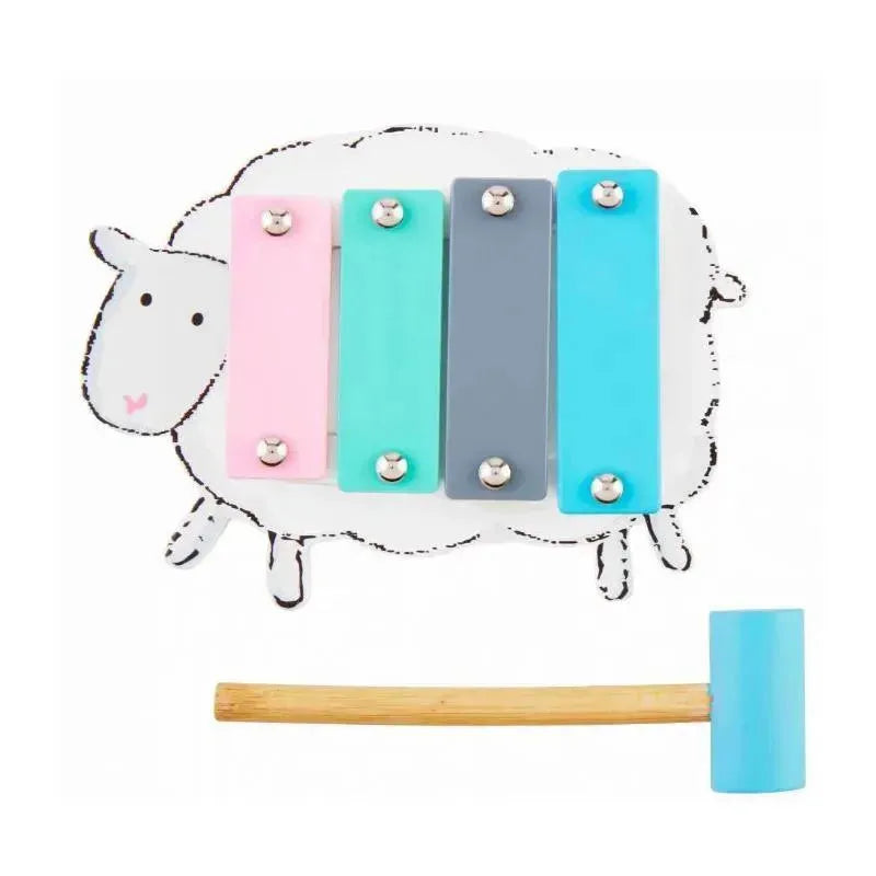 Mud Pie Sheep Farm Wood Xylophone Toy Image 1