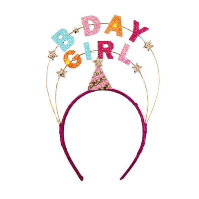 Mud Pie - Toddler Girl Light Up Bday Girl Headband Image 1