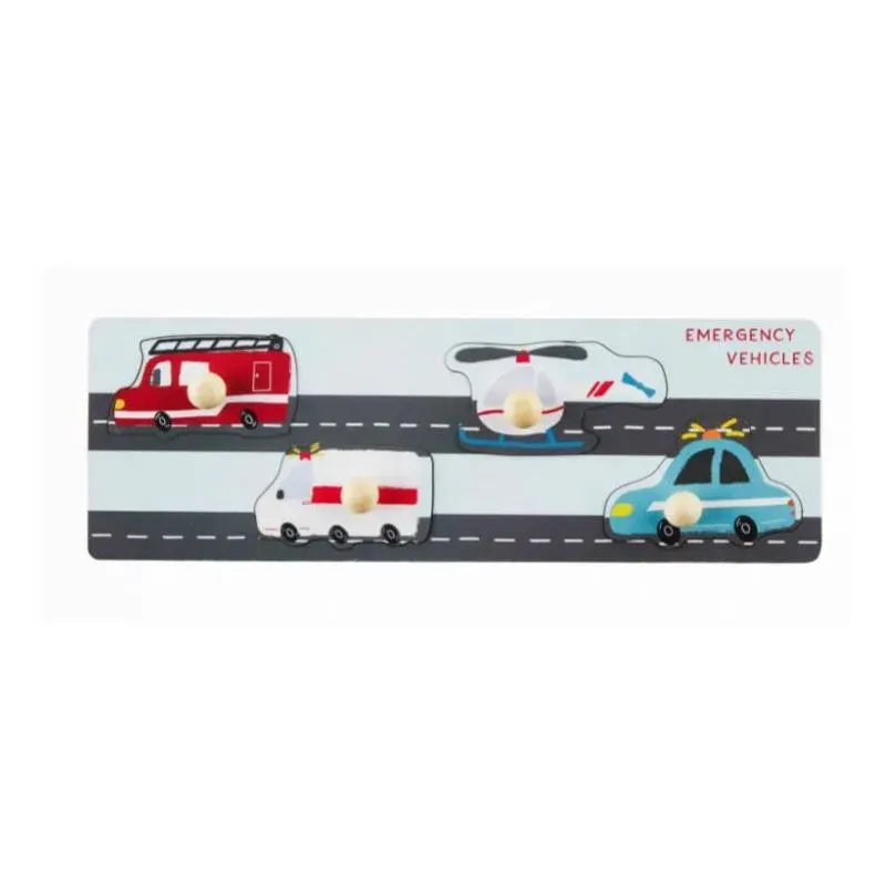 Mud Pie - Transportation Knob Puzzles, Emergency Image 1