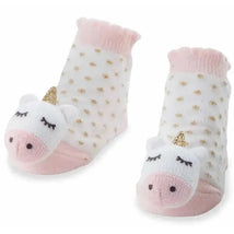 Mud Pie - Unicorn Rattle Toe Baby Socks  Image 1